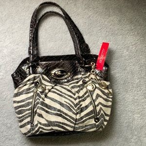 NWT Zebra Print Rosetti Hobo Bag